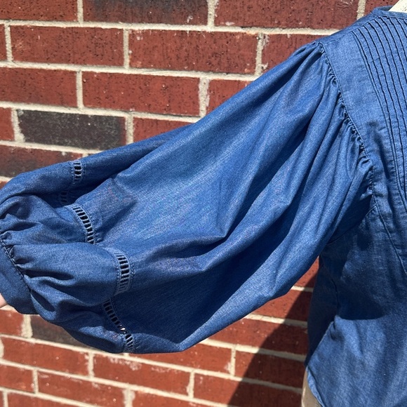 Blue Denim Women's Top   HG - Picture 3 of 6